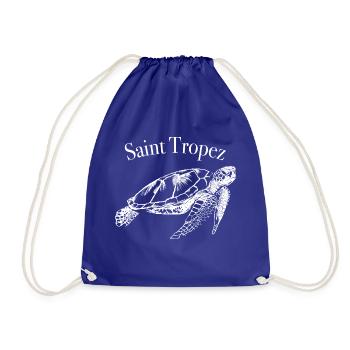 Saint Tropez Cote d´Azur - Turnbeutel - Königsblau - Vorne