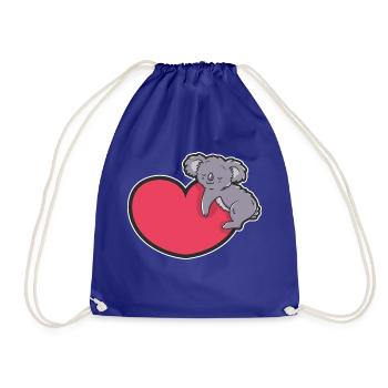 Heart Cute Koala - Turnbeutel - Königsblau - Vorne