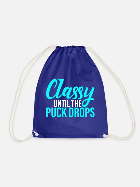 Classy Until The Puck Drops 4 - Turnbeutel - Königsblau