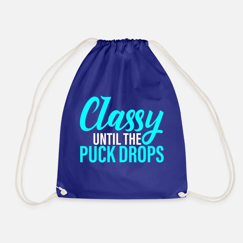 Classy Until The Puck Drops 4 - Turnbeutel - Königsblau