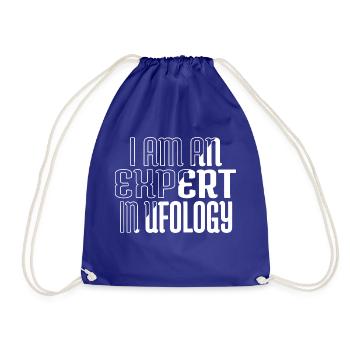 Alien Pun Animal Alien Abduction Statement - Drawstring Bag - royal blue - Front