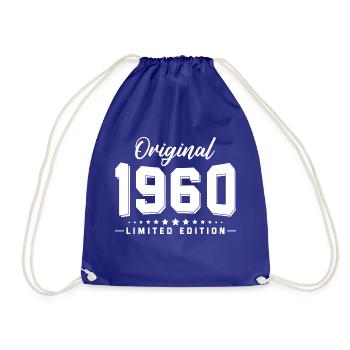 62 Anniversaire Millésime 1960 - Sac de sport léger - bleu roi - Devant