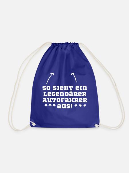 Autofahrer Auto - Turnbeutel - Königsblau
