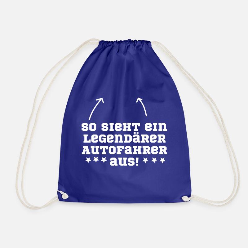 Autofahrer Auto - Turnbeutel - Königsblau