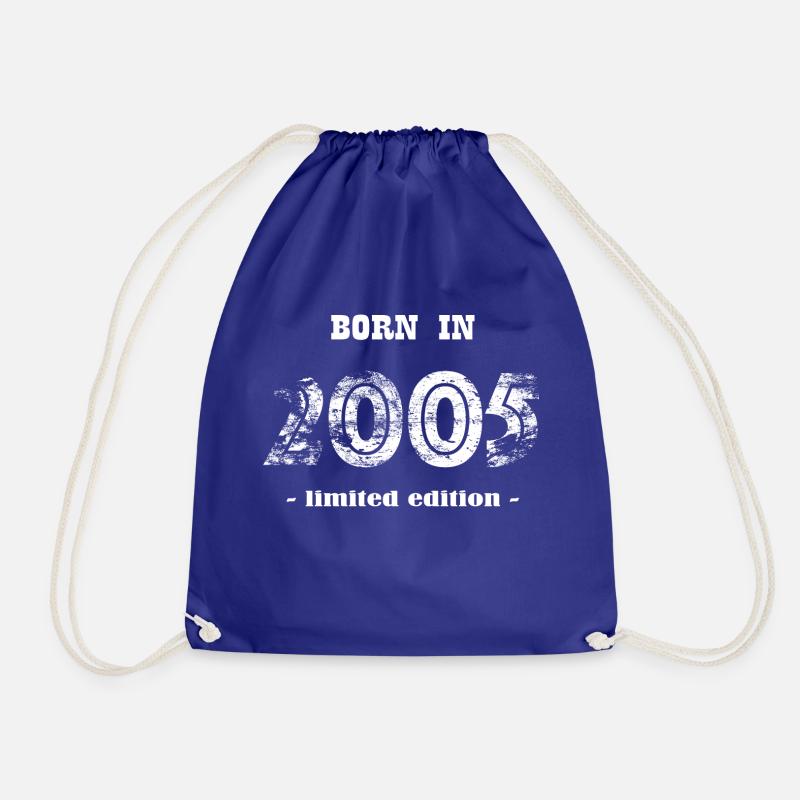 BORN IN 2005 - limited edition - Turnbeutel - Königsblau