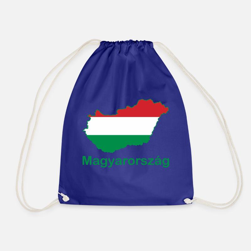 hungary - Drawstring Bag - royal blue