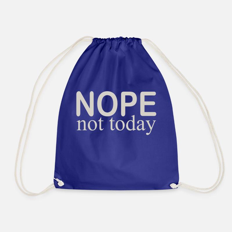 not today - Turnbeutel - Königsblau