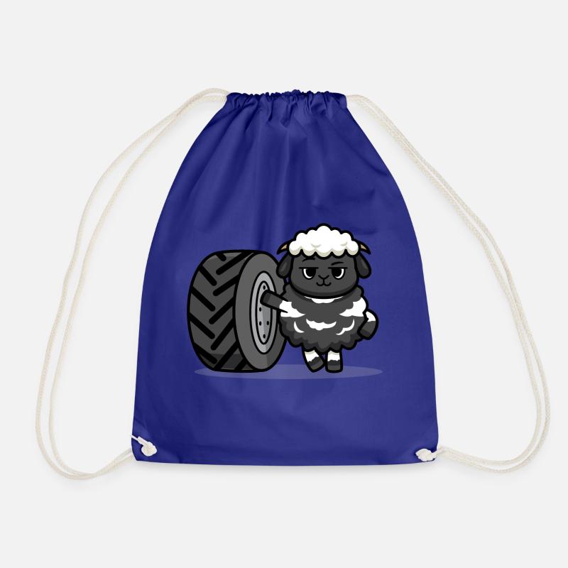 Traktorschafe - Turnbeutel - Königsblau