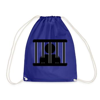 Hinter gittern - Turnbeutel - Königsblau - Vorne