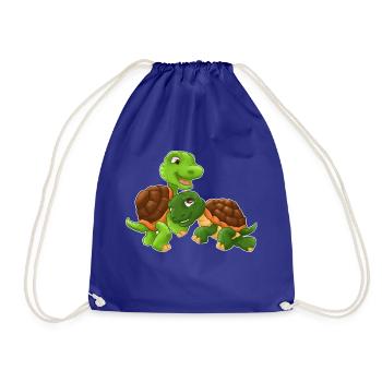 Famille Turtle - Sac de sport léger - bleu roi - Devant
