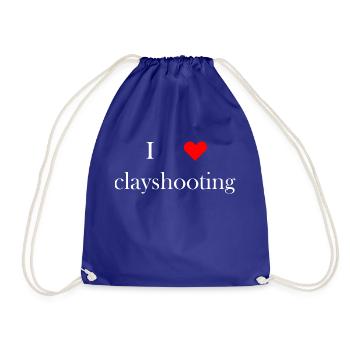 iloveclayshooting1 white - Sac de sport léger - bleu roi - Devant