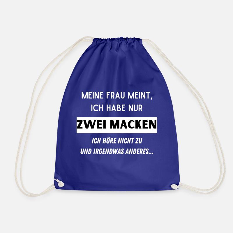 zwei Macken - Turnbeutel - Königsblau