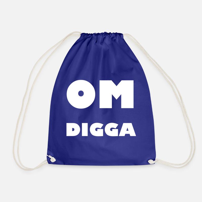 OM Digga - Drawstring Bag - royal blue
