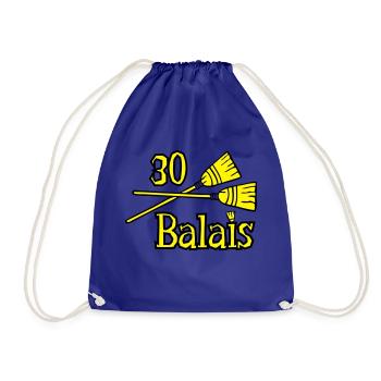 30 brooms anniversary - Drawstring Bag - royal blue - Front