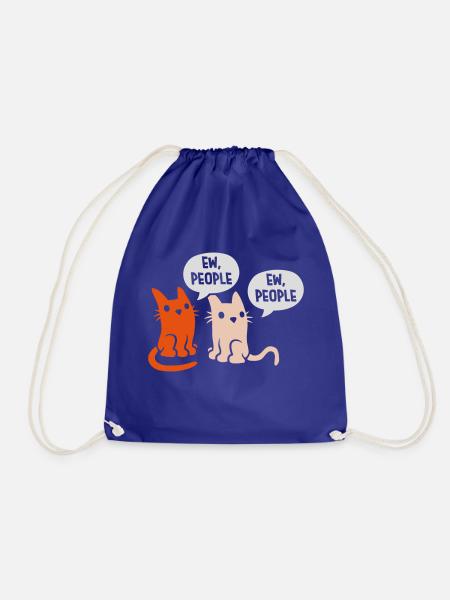 ew people Katzen Haustiere - Turnbeutel - Königsblau