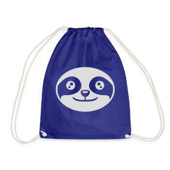 Tête ronde face paresseux - Sac de sport léger - bleu roi - Devant
