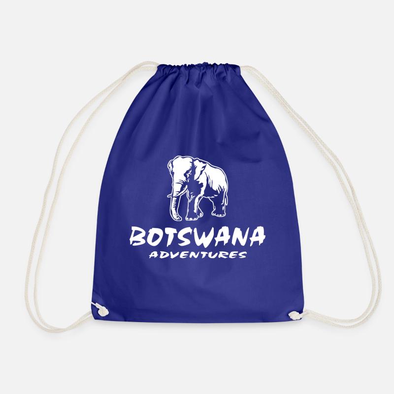 Botswana - Elefant - Turnbeutel - Königsblau