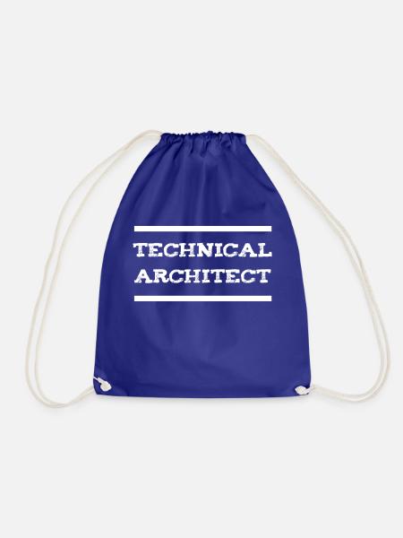 Technical Architect Datentechniker IT Entwickler - Turnbeutel - Königsblau