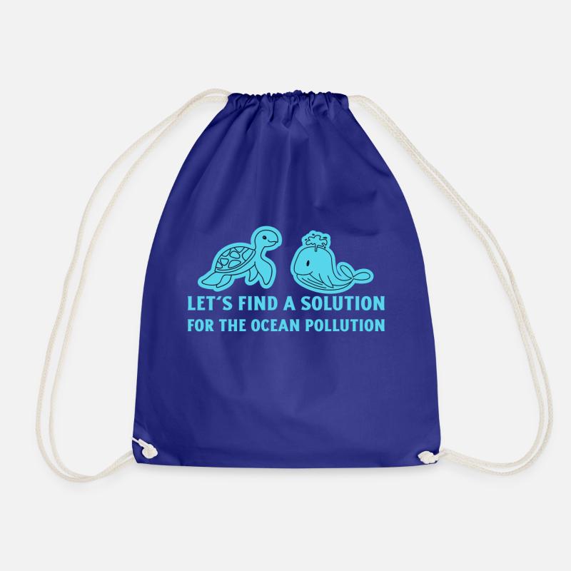 Marine Conservation - Drawstring Bag - royal blue