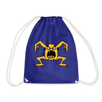 monster - Drawstring Bag - royal blue - Front