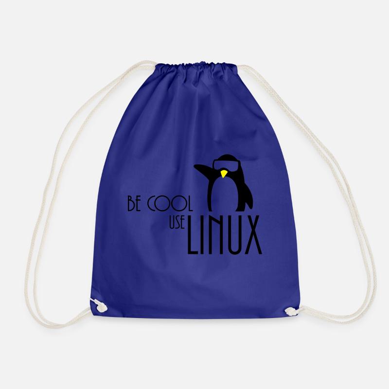 be cool use linux - Turnbeutel - Königsblau