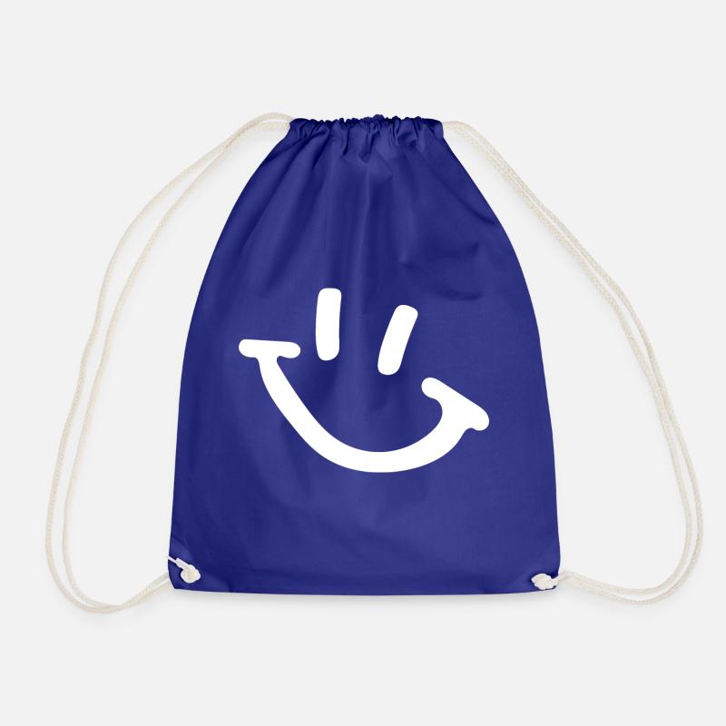 Smiley - Turnbeutel - Königsblau