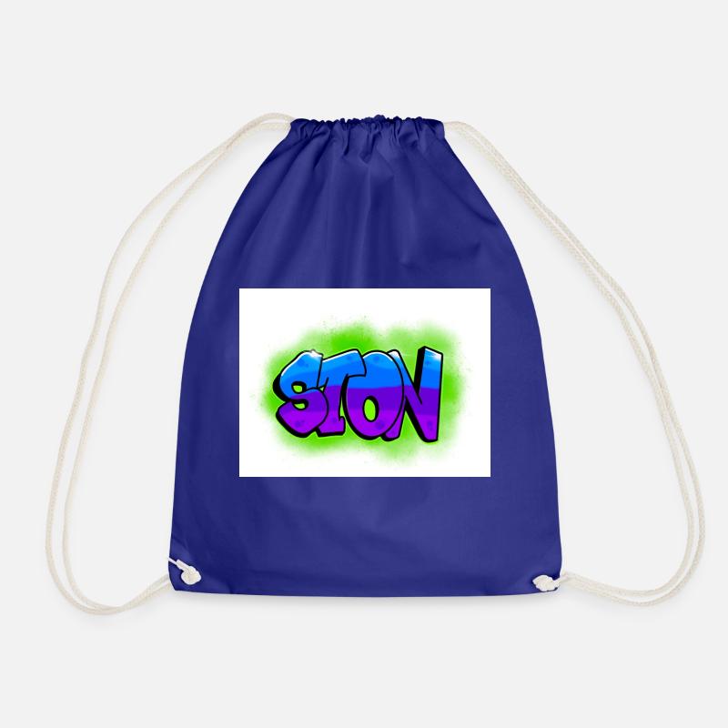 Ston Graffiti Day - Drawstring Bag - royal blue