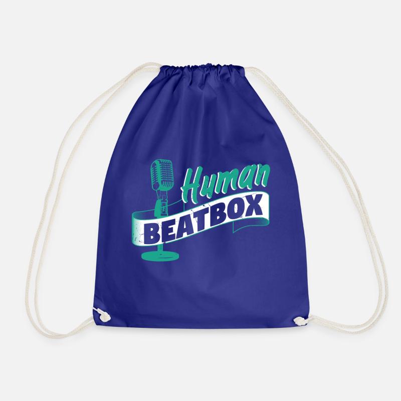 Human Beatbox - Drawstring Bag - royal blue