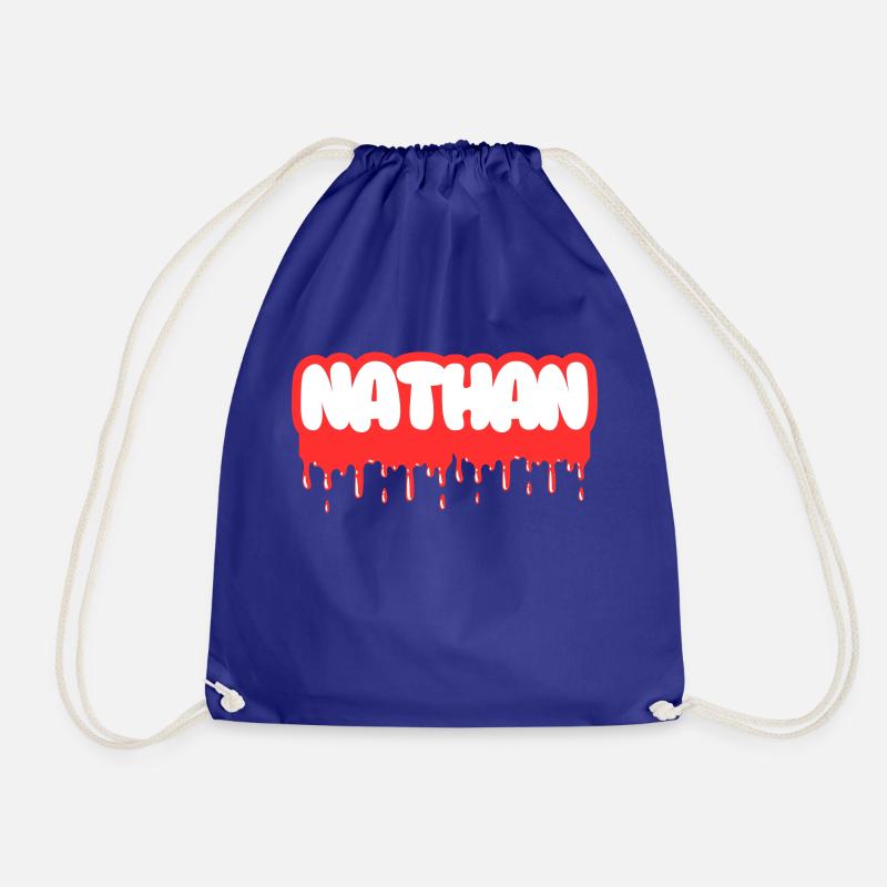 NATHAN GRAFFITI - Drawstring Bag - royal blue