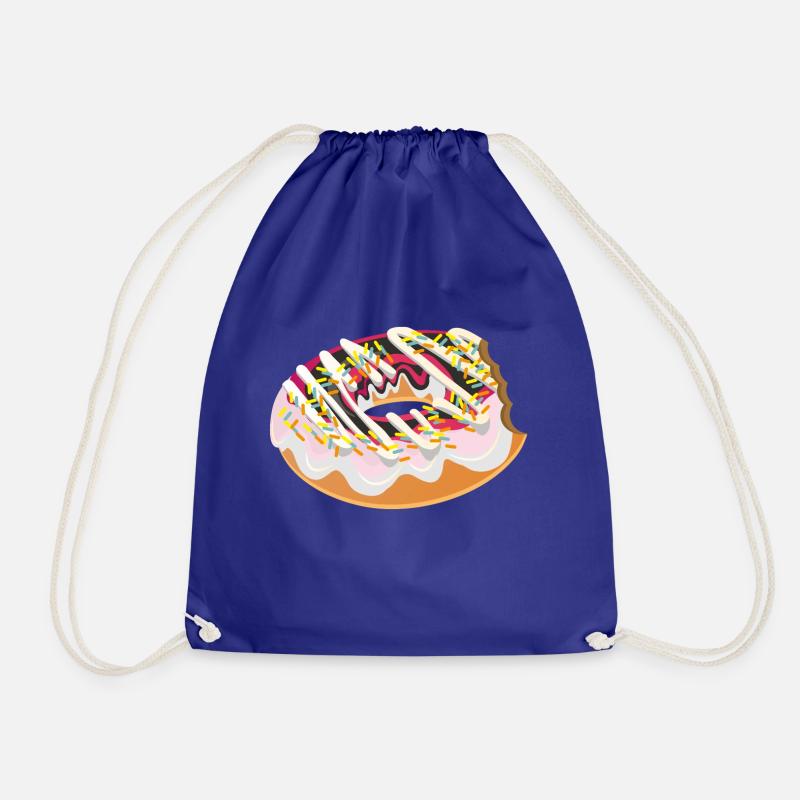 Donut Doughnut Lustiges Geschenk - Turnbeutel - Königsblau