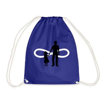 Père fille infini - Sac de sport léger - bleu roi - Devant