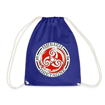 Bretagne - Breizh - Sac de sport léger - bleu roi - Devant