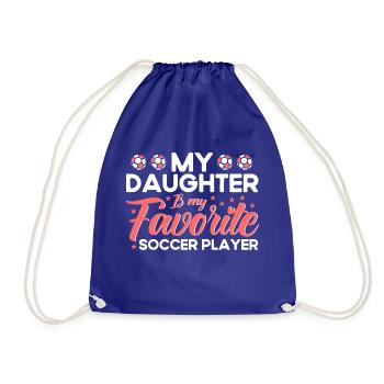 Football Mama Mère Fille Cadeau - Sac de sport léger - bleu roi - Devant