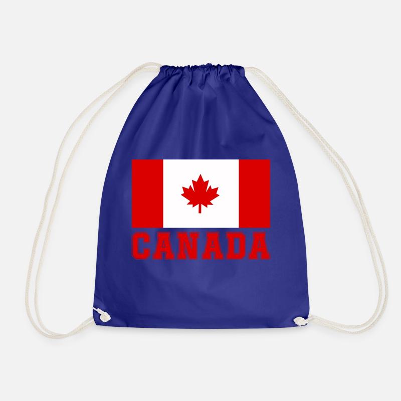 Canada Canada - Drawstring Bag - royal blue
