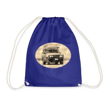 car, off-road vehicle, offroad, travel, australia - Drawstring Bag - royal blue - Front