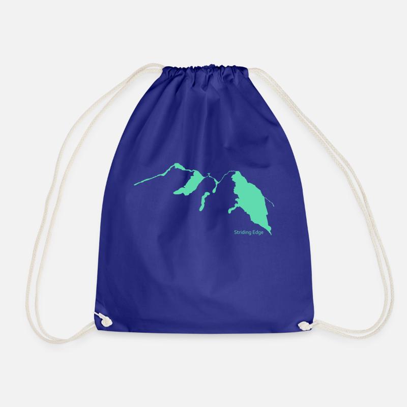 Striding Edge - Drawstring Bag - royal blue