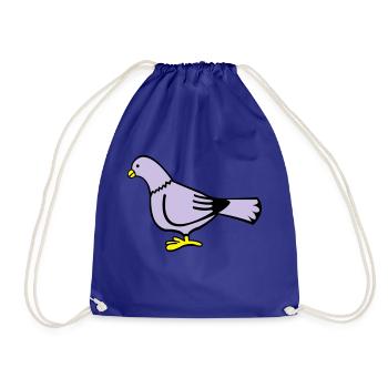 taube - Drawstring Bag - royal blue - Front