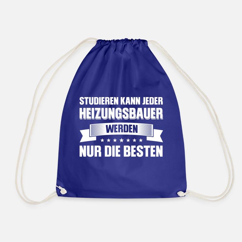 Heizungsbauer Beruf Heizungsmonteur Geschenk - Turnbeutel - Königsblau