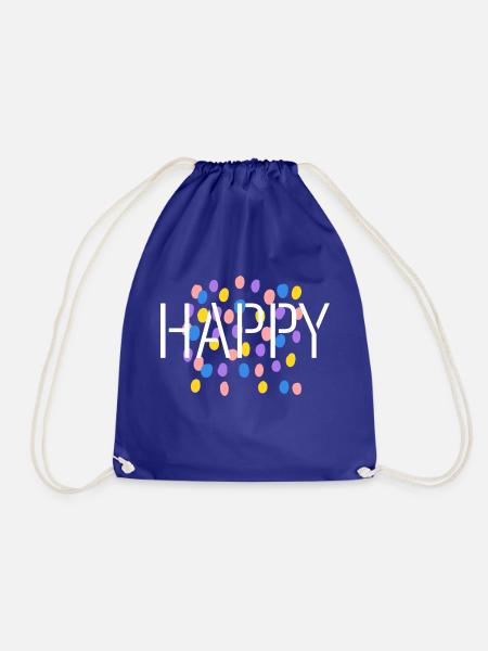 Happy - Turnbeutel - Königsblau