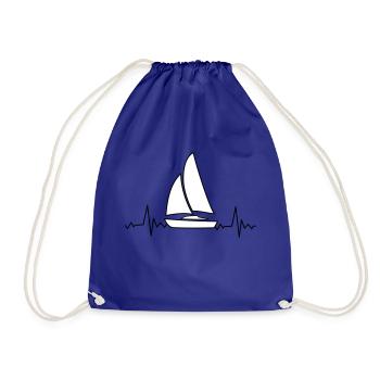 sailboat heatbeat - Turnbeutel - Königsblau - Vorne