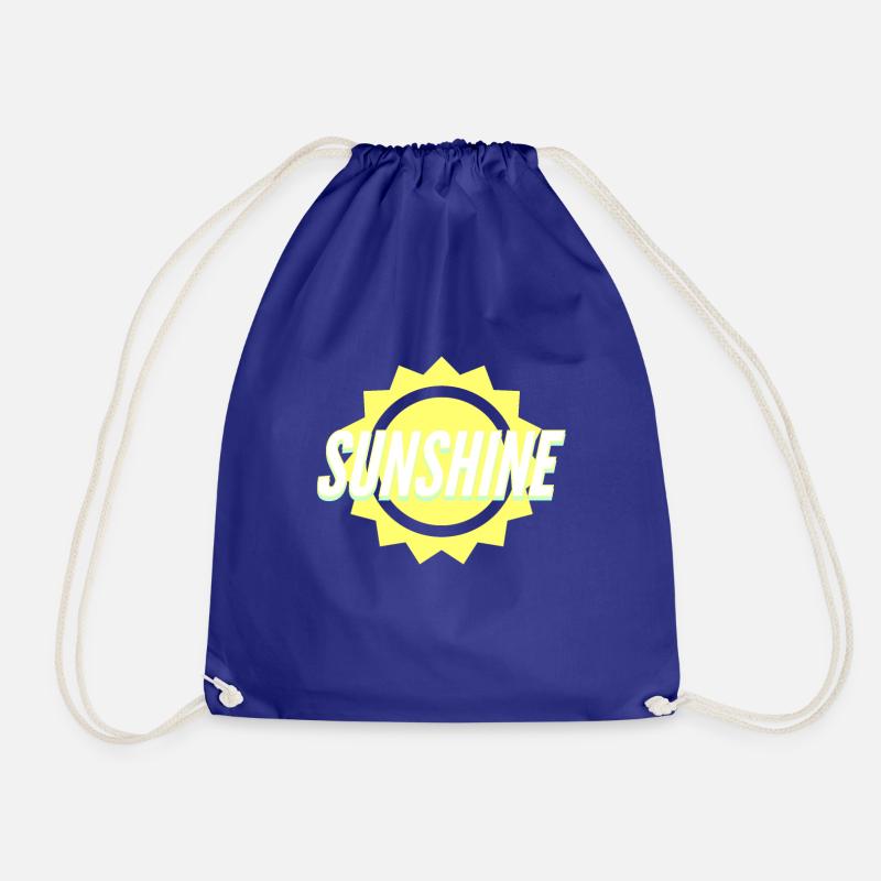 Sunshine - Drawstring Bag - royal blue