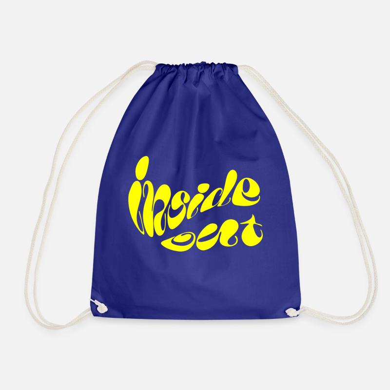 Inside Out - Drawstring Bag - royal blue