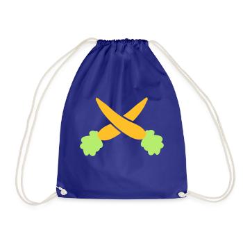 carrots - Drawstring Bag - royal blue - Front