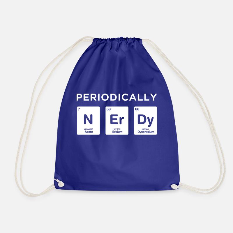 Periodiquement Nerd Science Elements Chimie - Sac de sport léger - bleu roi
