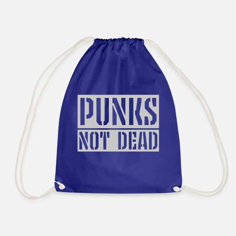 punks not dead Zitat - Turnbeutel - Königsblau