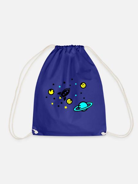 Universe - Drawstring Bag - royal blue