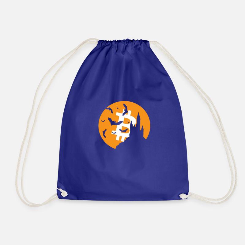 Bitcoin Halloween - Drawstring Bag - royal blue