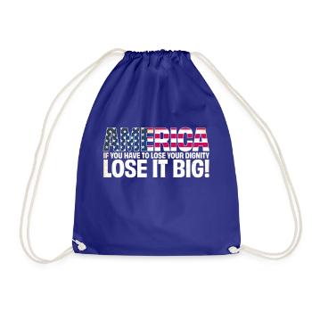 Lose it big – America - Turnbeutel - Königsblau - Vorne