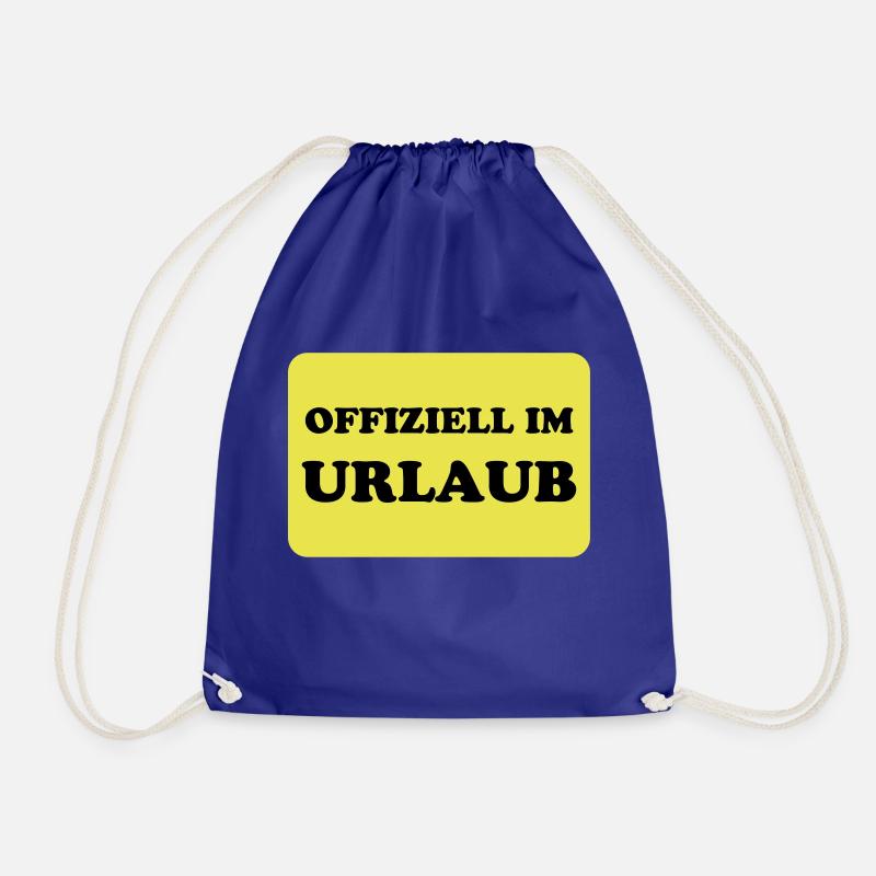 Urlaub - Turnbeutel - Königsblau