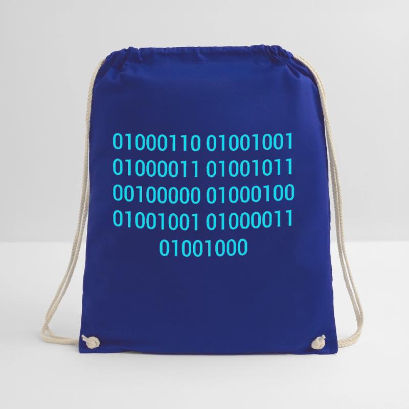 BINARY CODE / BINÄRCODE F**K DICH GESCHENKIDEE Turnbeutel